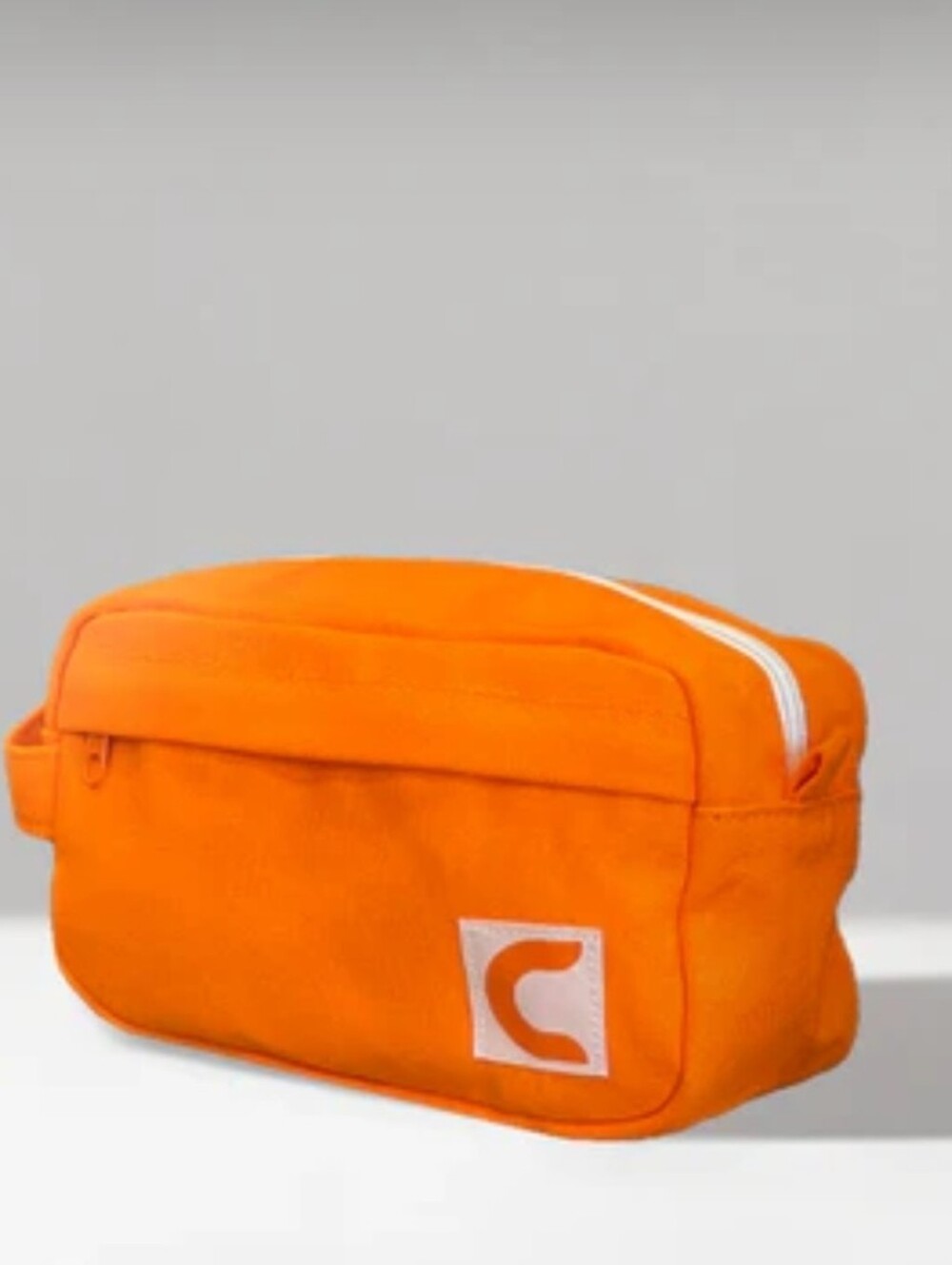 Carpe Orange Canvas Toiletry Bag